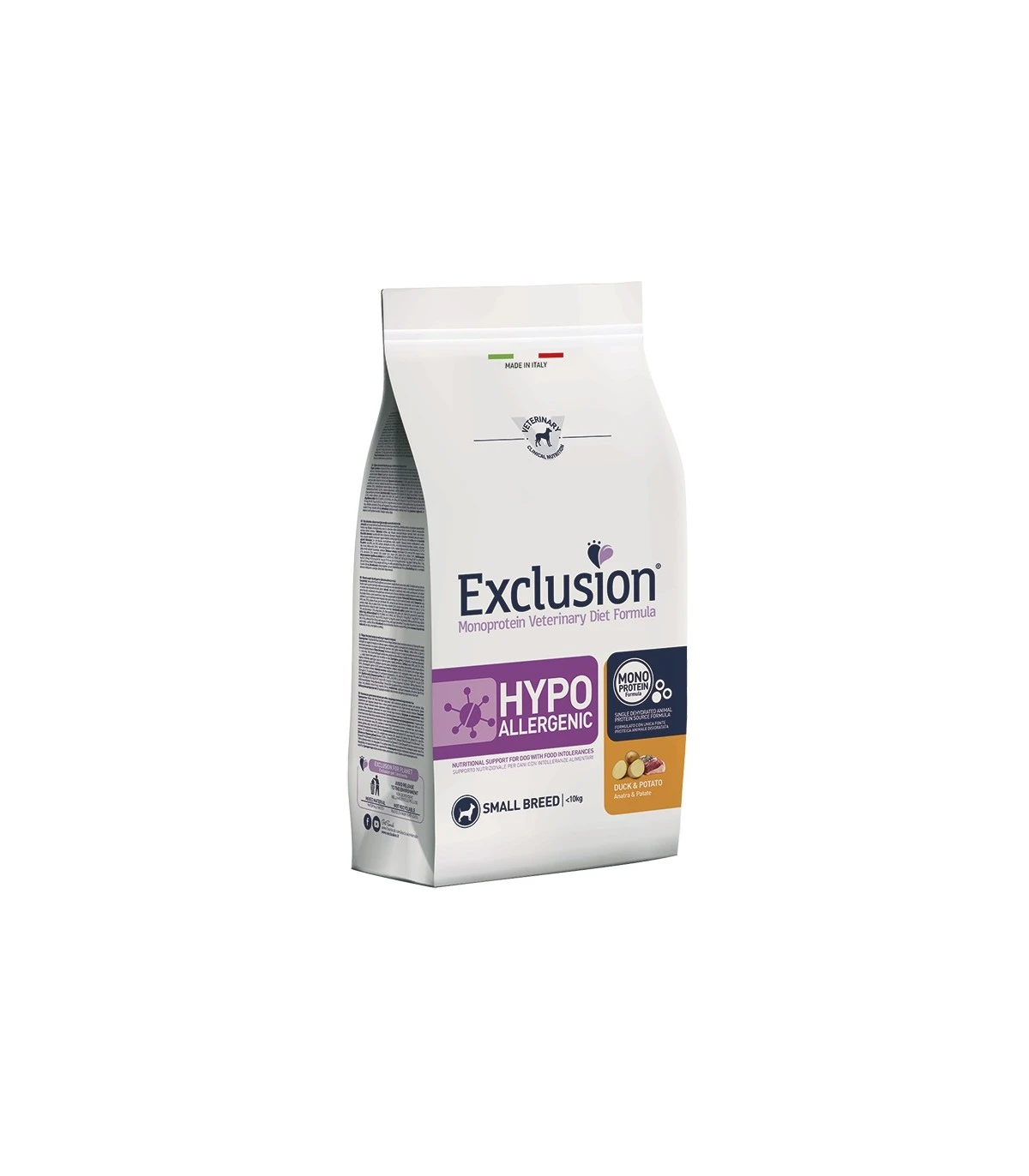Exclusion diet Formula Hypoallergenic Anatra E Patate Small 2 Kg