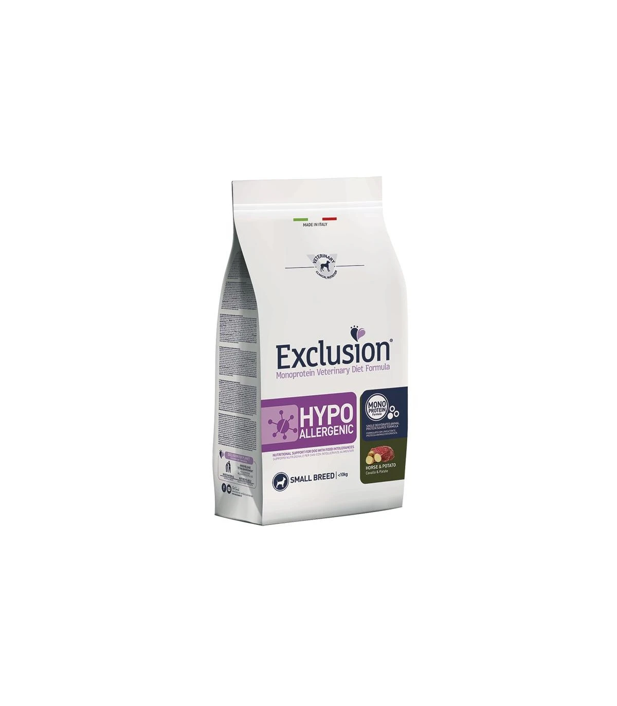 Exclusion diet Formula Hypoallergenic Cavallo & Patate Small Breed 2 Kg