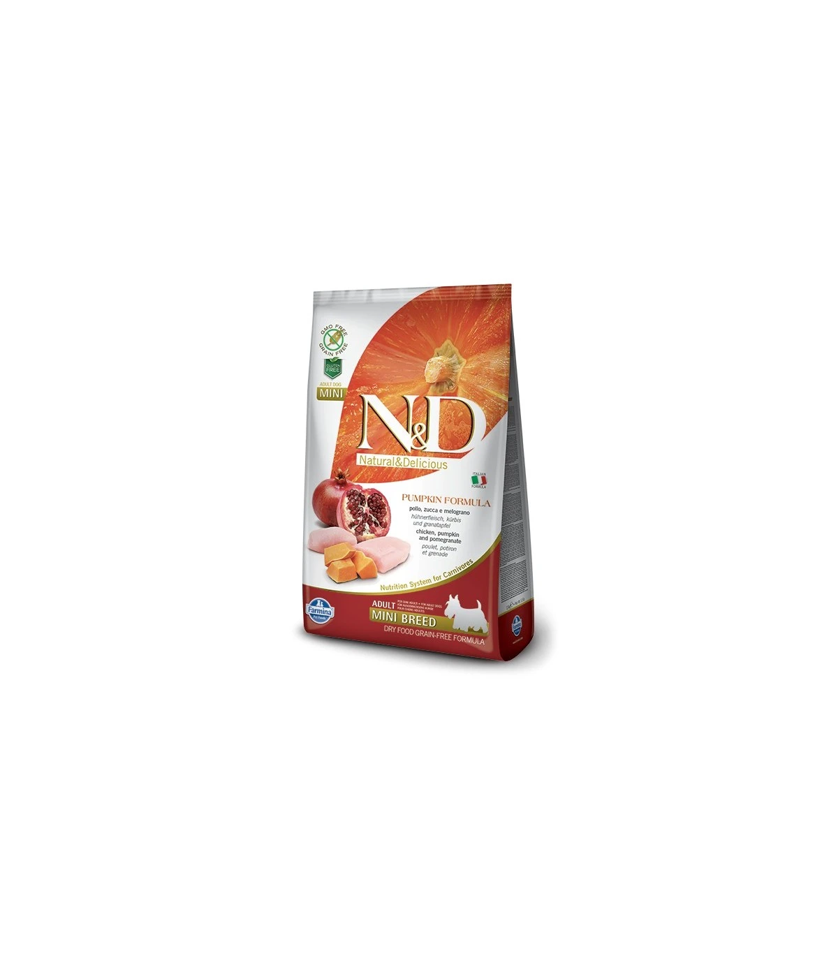 Farmina N&d Pumpkin Grain Free Adult Mini Pollo Zucca E Melograno 7 Kg