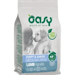 Oasy Cane Puppy & Junior Medium Large Agnello 2,5 Kg