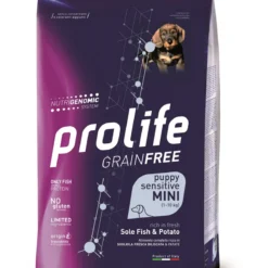 Prolife Cane Grainfree Puppy Sensitive Sogliola & Patate Mini 2 Kg