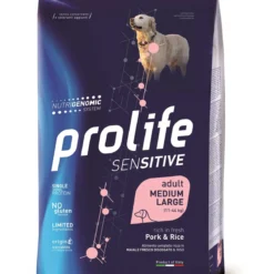 Prolife Cane Sensitive Adult Maiale & Riso Medium Large 2,5 Kg