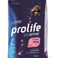 Prolife Cane Sensitive Puppy Agnello & Riso Mini 2 Kg