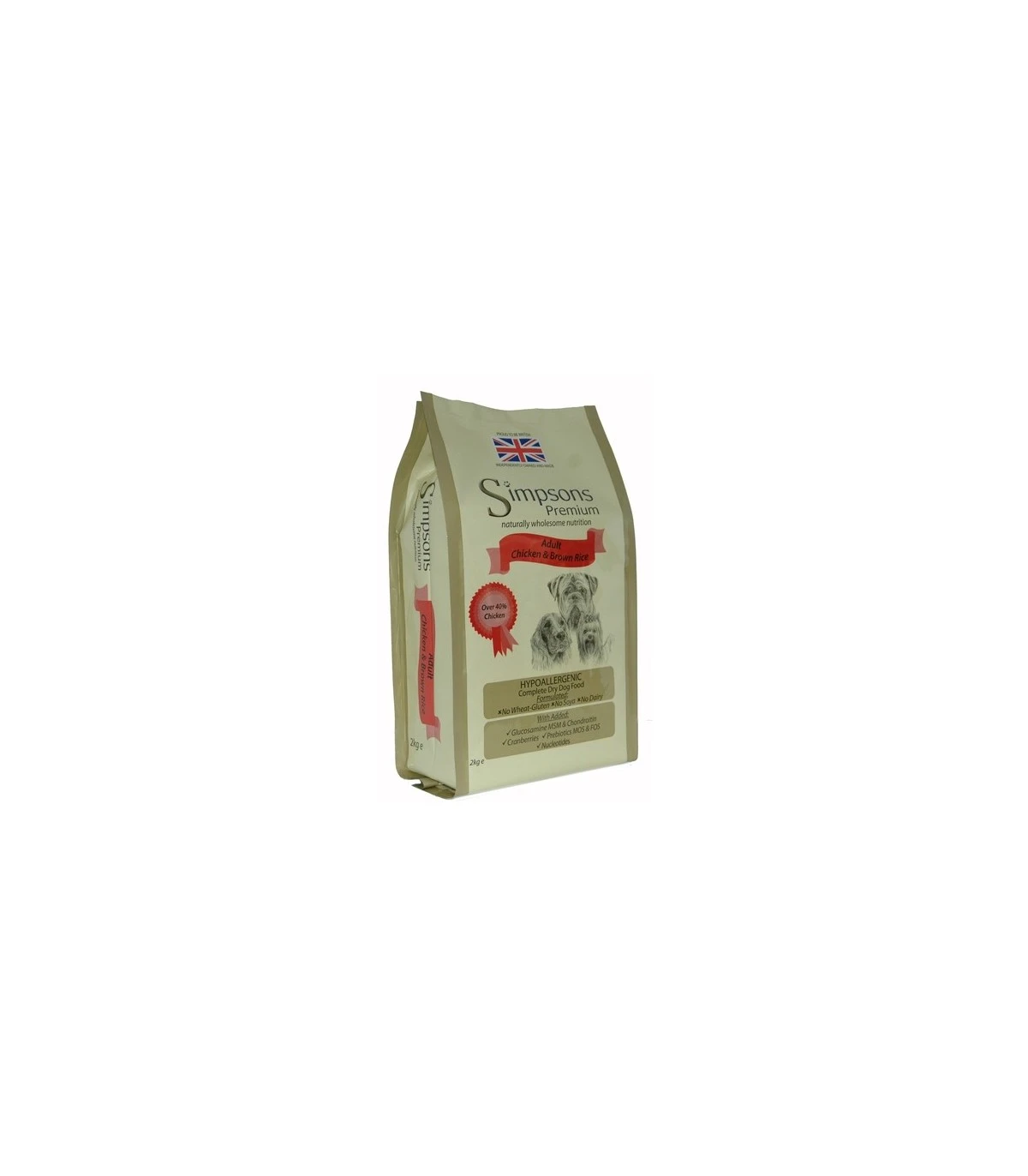 Simpsons Premium Cane Adult Pollo E Riso Integrale 12 Kg